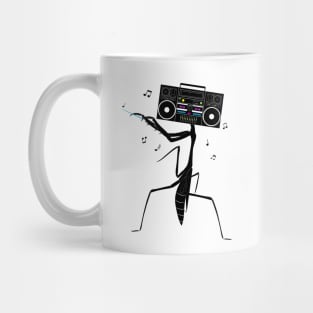 Praying Mantis Music Radio Mug